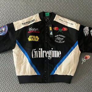 Civil Regime Star Wars Pod Racing Jacket in Black/Butter - Medium, Rare!!